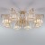 Потолочная люстра с хрусталем 10117/8 золото/прозрачный хрусталь Strotskis