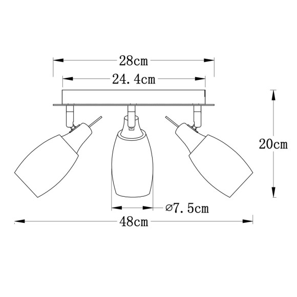 Схема Спот Volare a4590pl-3ss Arte Lamp