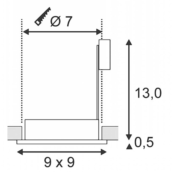Встраиваемый светильник уличный Fgl SLV 111141