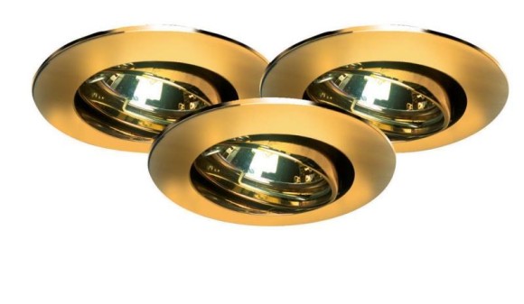 99309 Светильник встраиваемый Цинк, 35мм, 3х35W  