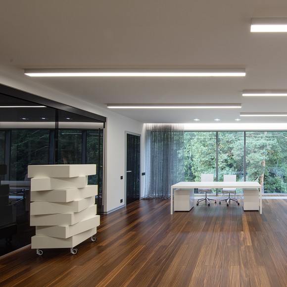 Линейный светодиодный накладной односторонний светильник 128см 25Вт 4200К матовое серебро 101-100-30-128 Elektrostandard