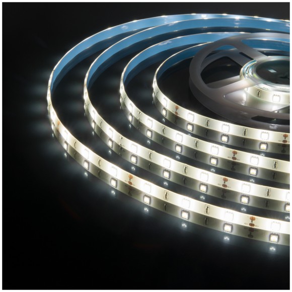 Светодиодная лента Лента светодиодная 12V 7,2W 30Led 5050 IP65 дневной белый, 5м