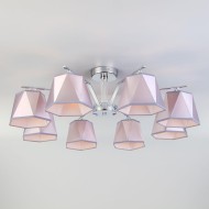 Потолочная люстра с абажурами 60076/8 хром Потолочная люстра с абажурами 60076/8 хром