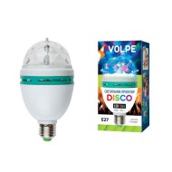 Светодиодный светильник-проектор (09839) Volpe Disko ULI-Q301 03W/RGB/E27 WHITE Светодиодный светильник-проектор (09839) Volpe Disko ULI-Q301 03W/RGB/E27 WHITE