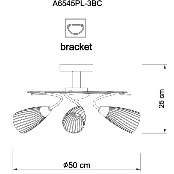 Люстра Alessia a6545pl-3bc Arte Lamp