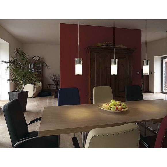 Светильник подвесной Commo хром/ стекло частично матовое 149380