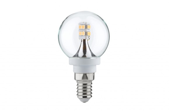 Лампа светодиодная Paulmann Капля 3Вт 200Лм 2700К Е14 230В Д45мм Прозрачный 28262