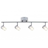 Светильник потолочный Paulmann Bullet L690мм 4x3.2Вт 298Лм 2700К LED IP20 230В Хром Металл 60385 Светильник потолочный Paulmann Bullet L690мм 4x3.2Вт 298Лм 2700К LED IP20 230В Хром Металл 60385