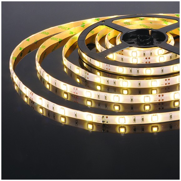 Светодиодная лента Лента светодиодная 12V 7,2W 30Led 5050 IP65 теплый белый, 5м