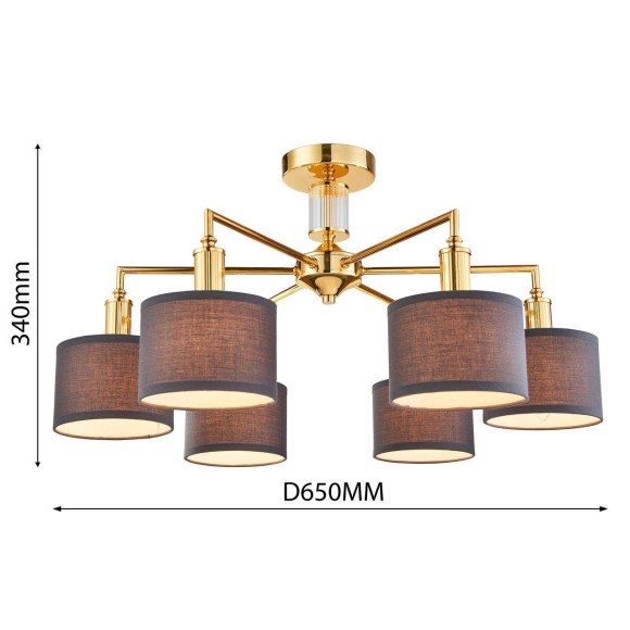 Потолочная люстра Favourite Laciness 2612-6P Потолочная люстра Favourite Laciness 2612-6P