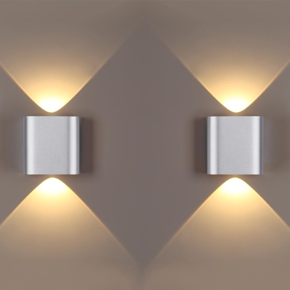 4213/2WL HIGHTECH ODL21 144 серебр/металл Настен.св-ник IP20 LED 2W 236Лм 3000K MAGNUM