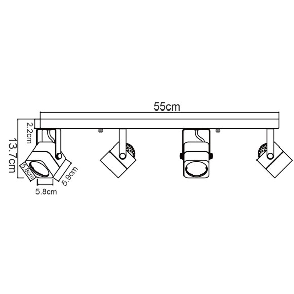 Спот Lente a1314pl-4bk Arte Lamp картинка 4