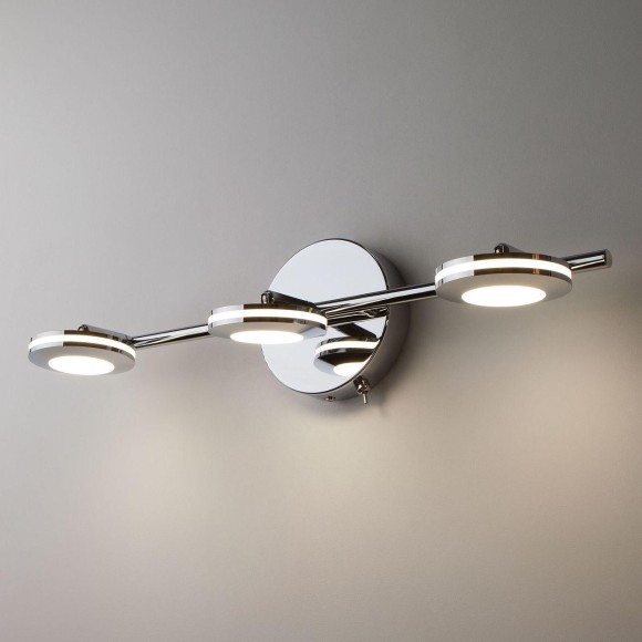 Светодиодный настенный светильник с поворотными плафонами 20002/3 хром Светодиодный настенный светильник с поворотными плафонами 20002/3 хром
