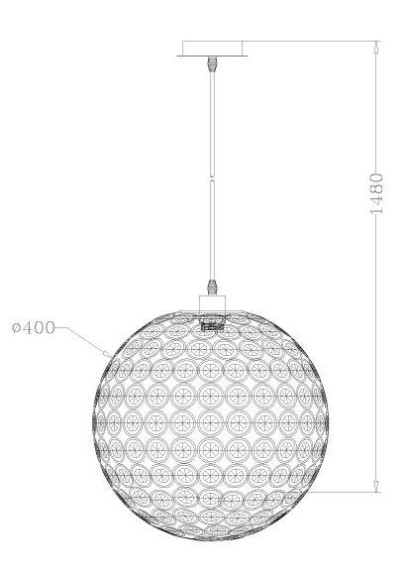 Подвесной светильник Lucide Ayla 71432/40/35 Подвесной светильник Lucide Ayla 71432/40/35