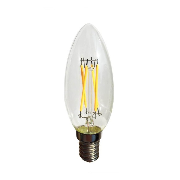 Лампа светодиодная филаментная E14 4W прозрачная 056_830