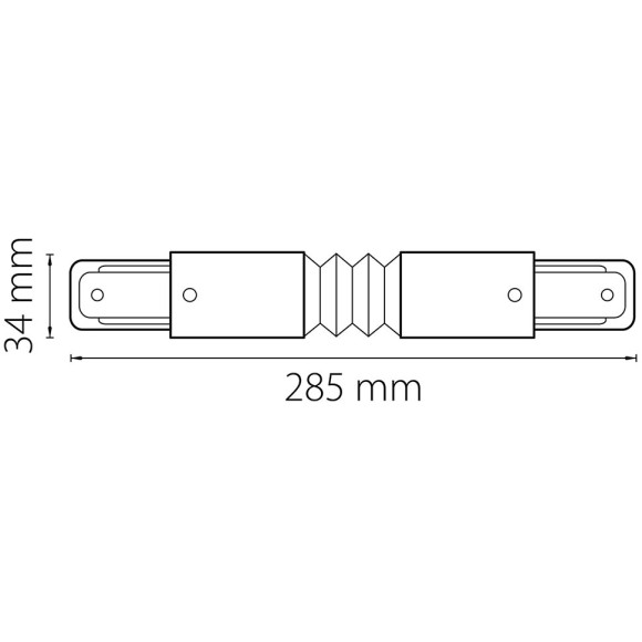 Соединитель регулируемый гибкий 1-фаза Lightstar Barra 502159