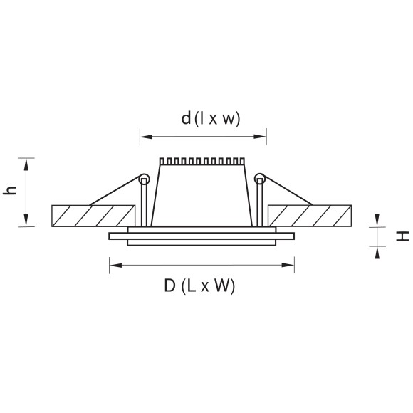 Светильник точечный встраиваемый декоративный со встроенными светодиодами Acri Lightstar 212042