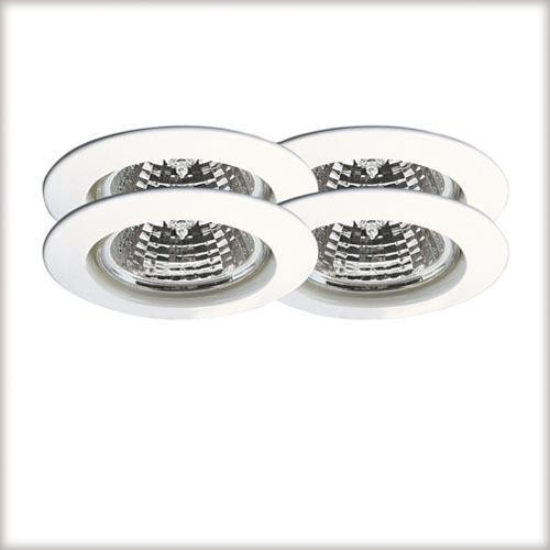 99353 Светильник встраиваемый Цинк, белый, 51мм, 4х35W  