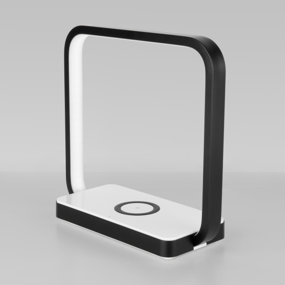 Светодиодная настольная лампа с беспроводной зарядкой QI 80502/1 черный Светодиодная настольная лампа с беспроводной зарядкой QI 80502/1 черный