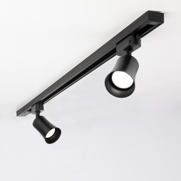Трековый светильник для однофазного шинопровода Vetro GU10 Черный MRL 1001 Elektrostandard