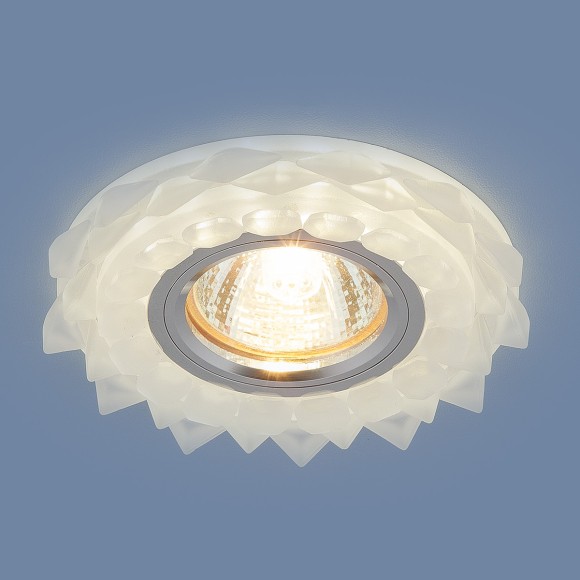 Встраиваемый потолочный светильник с LED подсветкой 2209 MR16 Matt Ice матовый лед Elektrostandard
