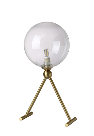 CRYSTAL LUX Настольная лампа ANDRES LG1 BRONZE/TRANSPARENTE Crystal Lux