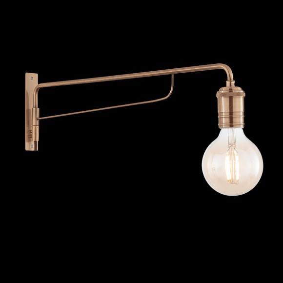 Светильник настенный Ideal lux Triumph AP1 макс.60Вт Е27 IP20 230В Латунный Металл Выкл. 160214