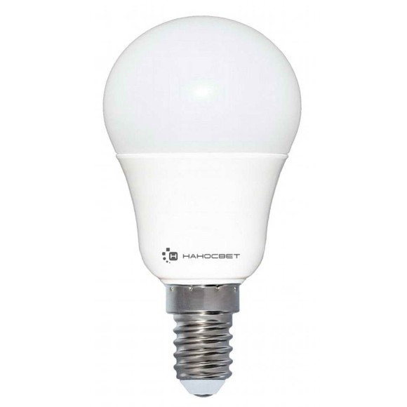 Лампа светодиодная E14 7,5W 2700K груша матовая LC-P45-7.5/E14/827 L204
