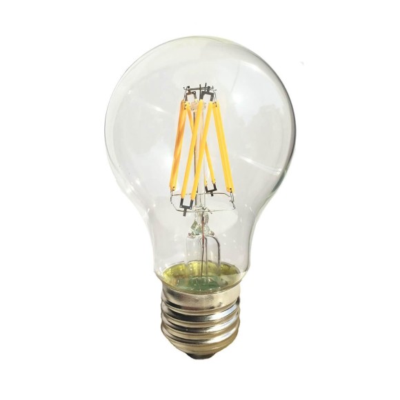 Лампа светодиодная филаментная E27 6W прозрачная 056_854