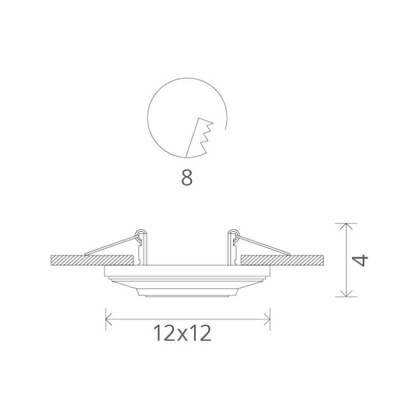 Точечный светильник Cratere a5305pl-1wh Arte Lamp