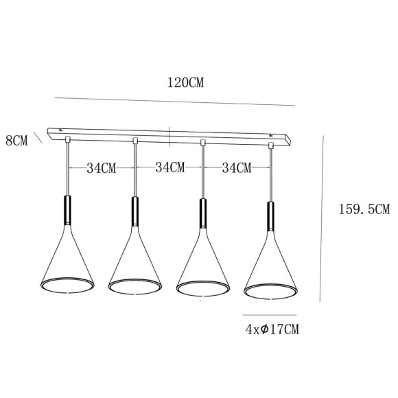 Подвесной светильник Lucide Gipsy 35410/04/31 Подвесной светильник Lucide Gipsy 35410/04/31