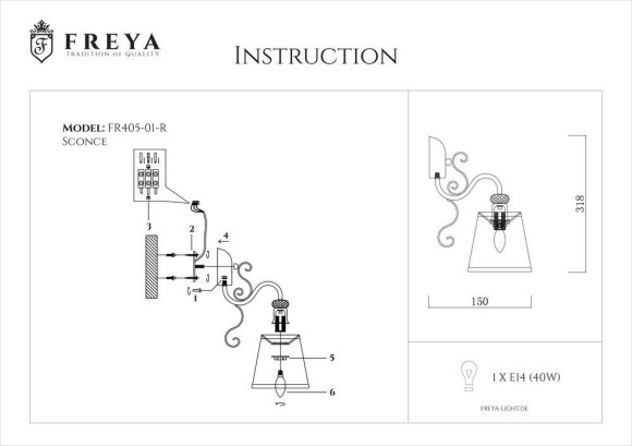 Бра Freya Driana FR2405-WL-01-BZ Бра Freya Driana FR2405-WL-01-BZ