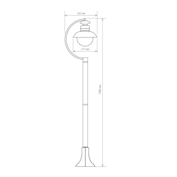 Talli F черный уличный светильник на столбе IP44 GL 3002F Elektrostandard Talli F черный уличный светильник на столбе IP44 GL 3002F Elektrostandard