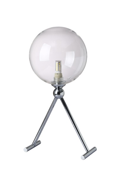 CRYSTAL LUX Настольная лампа FABRICIO LG1 CHROME/TRANSPARENTE Crystal Lux