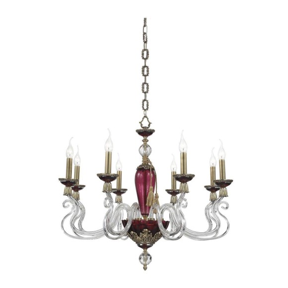 Подвесная люстра Dio DArte Elite Rimini E 1.1.8 Red Подвесная люстра Dio DArte Elite Rimini E 1.1.8 Red