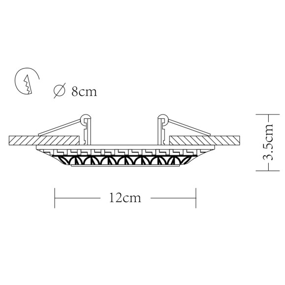 Точечный светильник Cratere a5073pl-1wh Arte Lamp картинка 3