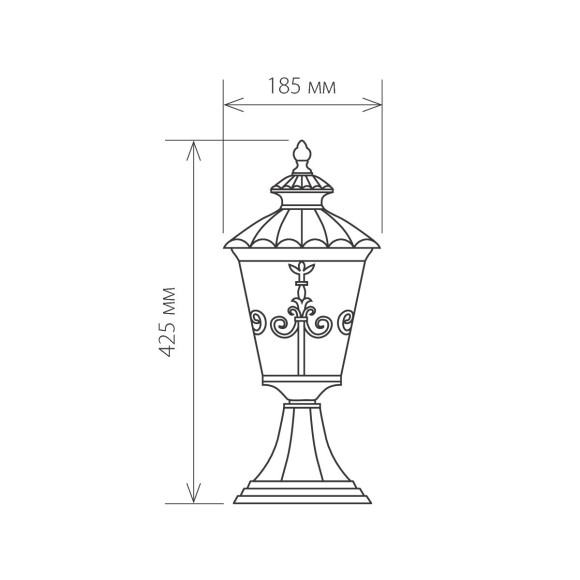 Diadema S черное золото ландшафтный светильник IP44 GLYF-8046S Elektrostandard Diadema S черное золото ландшафтный светильник IP44 GLYF-8046S Elektrostandard