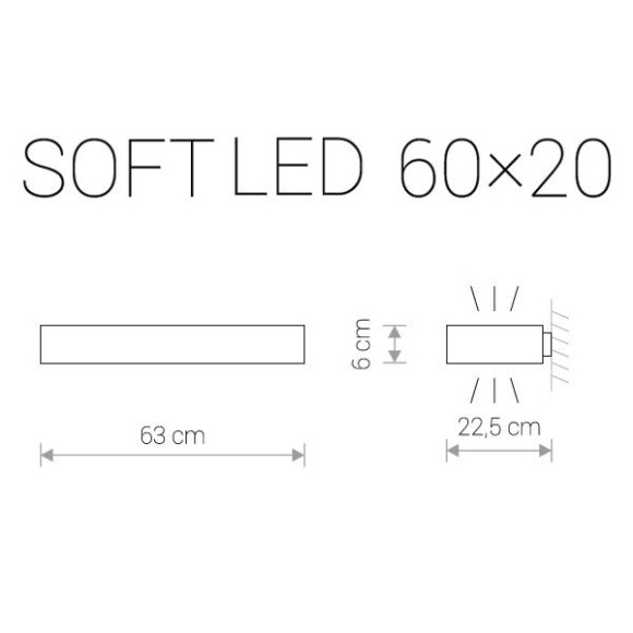 Настенный светодиодный светильник Nowodvorski Soft Led 9522 Настенный светодиодный светильник Nowodvorski Soft Led 9522