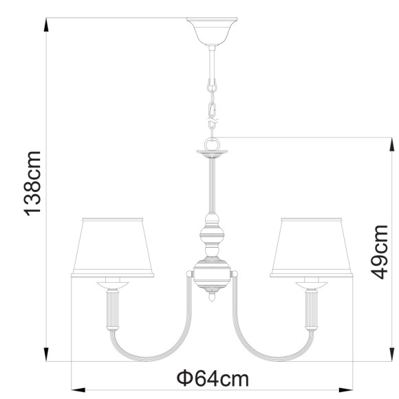 Люстра Alice a3579lm-5ab Arte Lamp картинка 2 Люстра Alice a3579lm-5ab Arte Lamp картинка 2