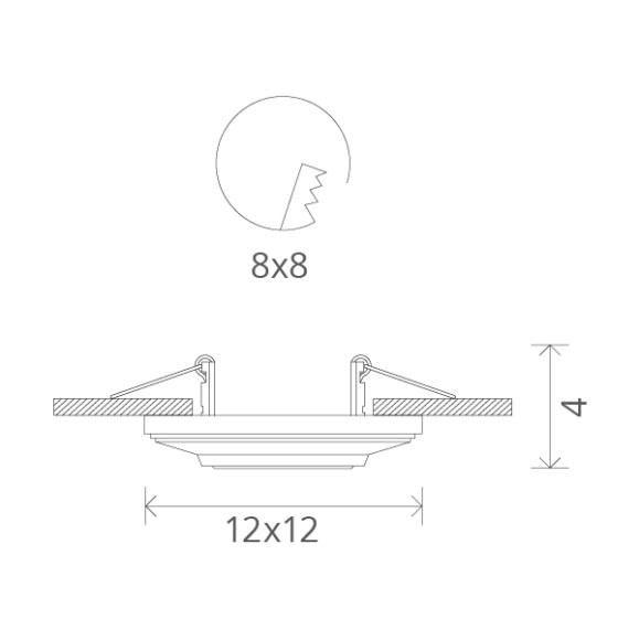 Точечный светильник Cratere a5307pl-1wh Arte Lamp
