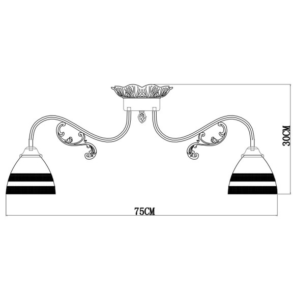 Светильник потолочный Francesca a7072pl-8wg Arte Lamp картинка 5