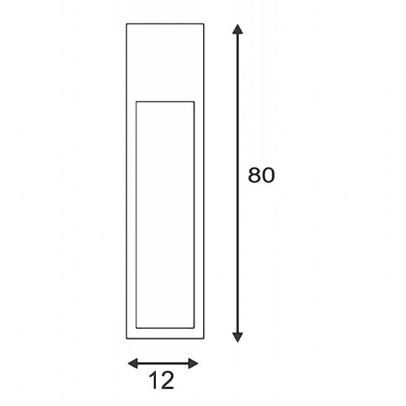 Светильник уличный Rusty Slot 80 ржавчина 229411