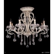 Люстра с хрусталем 12205/8 белый Люстра с хрусталем 12205/8 белый