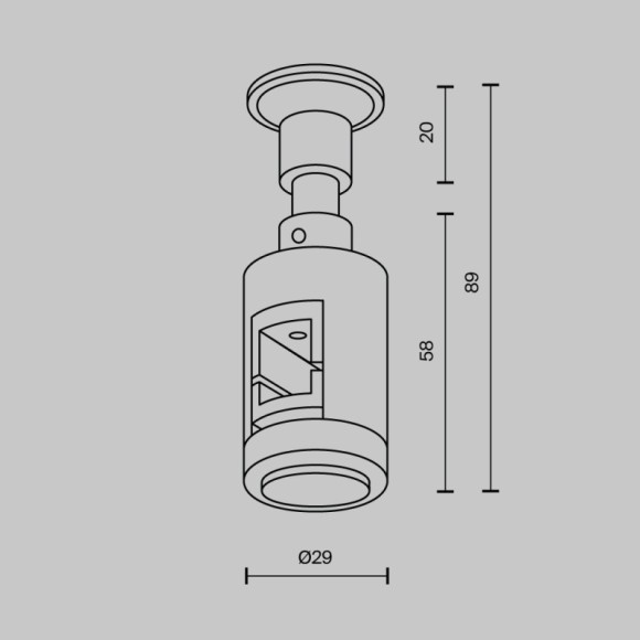 Стойка Maytoni Technical TRA155CW-S1-B Стойка Maytoni Technical TRA155CW-S1-B