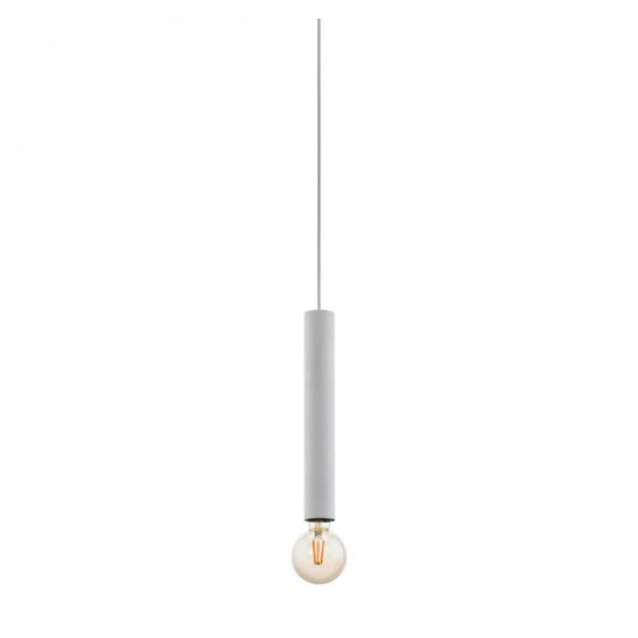 99753 Подвесной потолочный светильник (люстра) TB CORTENOVA, 1x40W, E27, H1100, Ø40,  сталь/пластик, белый