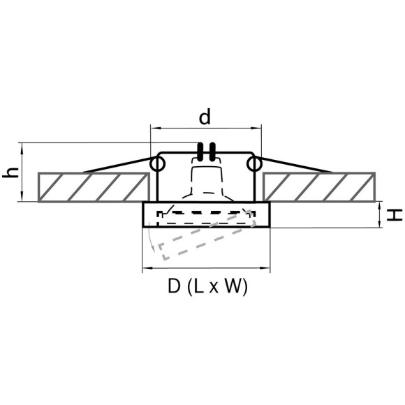Светильник точечный встраиваемый декоративный Lightstar Mattoni 006234
