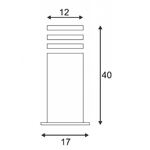 Светильник уличный Rusty Square 40 ржавчина 229420