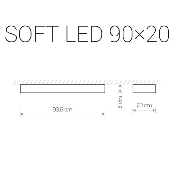 Потолочный светодиодный светильник Nowodvorski Soft Led 9533 Потолочный светодиодный светильник Nowodvorski Soft Led 9533