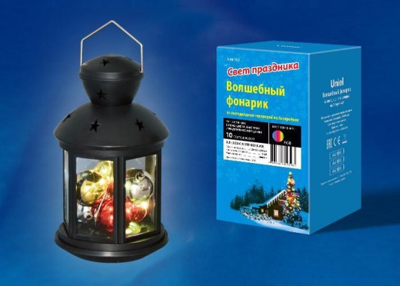 Переносной светодиодный фонарь Uniel (UL-00002309) 120х200 ULD-L1220-010/DTB/RGB Black