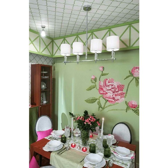 Люстра на штанге с хрусталём Инесса Chiaro 460010604 Люстра на штанге с хрусталём Инесса Chiaro 460010604